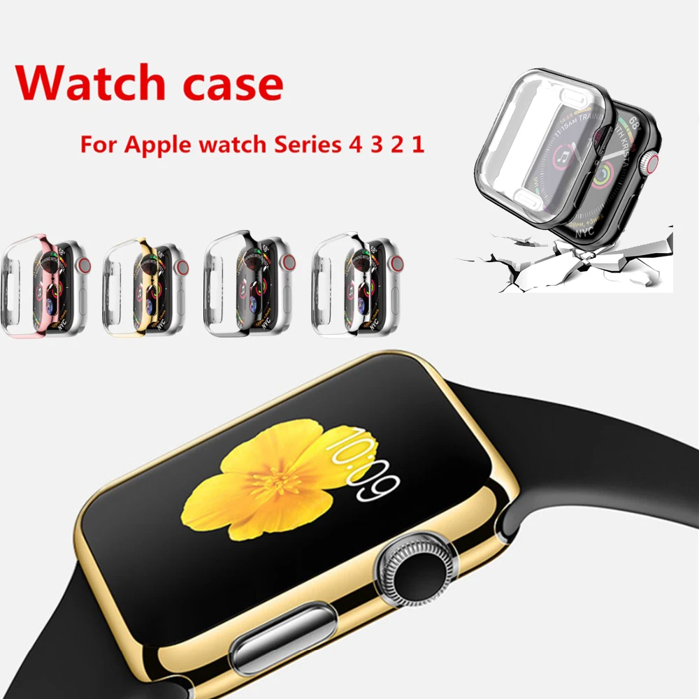 40 мм 44 чехол для часов Apple Watch Series 4 3 2 1 38 42 защитная пленка из термополиуретана