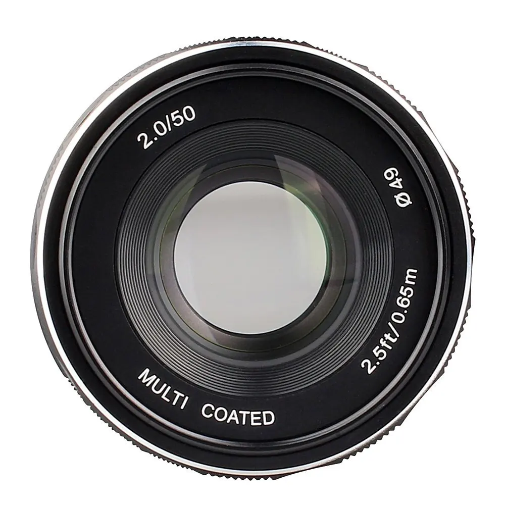 Meike 50 мм F2.0 Большая диафрагма ручной фокус объектив для Olympus M4/3 EM10 Mark ii/EM5/EM1/EP5/EPL3