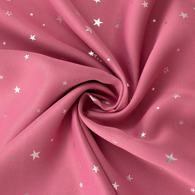 Ткань с блестящими звездами Детские занавески для детской комнаты мальчиков