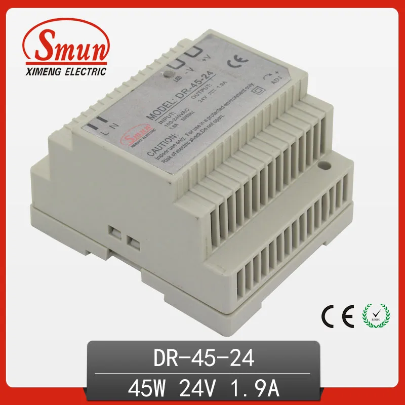 Источник питания SMUN DR-45-24 45 Вт 24 В 1 9 А | Обустройство дома