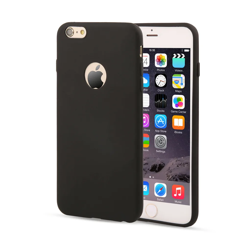 Мягкий чехол для телефона 6 6s ярких цветов из ТПУ для iphone 7 6 6s Plus SE 5 5S чехол ультра тонкий прочный силиконовый резиновый чехол матовый чехол