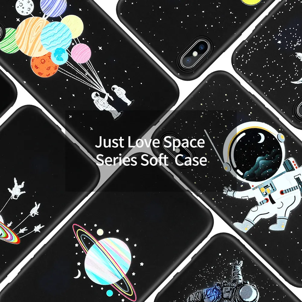 Чехол для телефона KISSCASE SPACE Xiaomi Redmi Note 4 4X 6Pro 7 5X (A1) F1 6X 9 Мягкий чехол из ТПУ Для 8 SE Lite