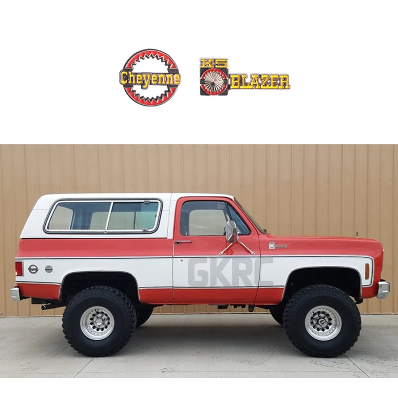 Металлическая 3d табличка для 1/10 Rc Crawler Traxxas Trx4 Chevrolet K5 Blazer металлическая наклейка 2