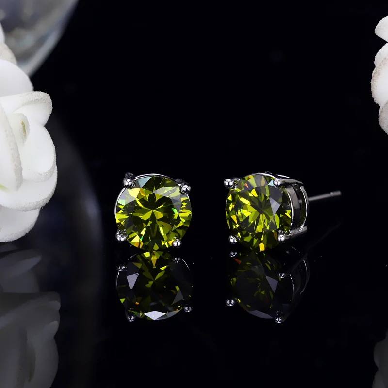 CWWZircons, 7 цветов на выбор, Brincos, модный бренд, 8 мм, круглые серьги-гвоздики унисекс с кубическим цирконием для мужчин и женщин CZ188
