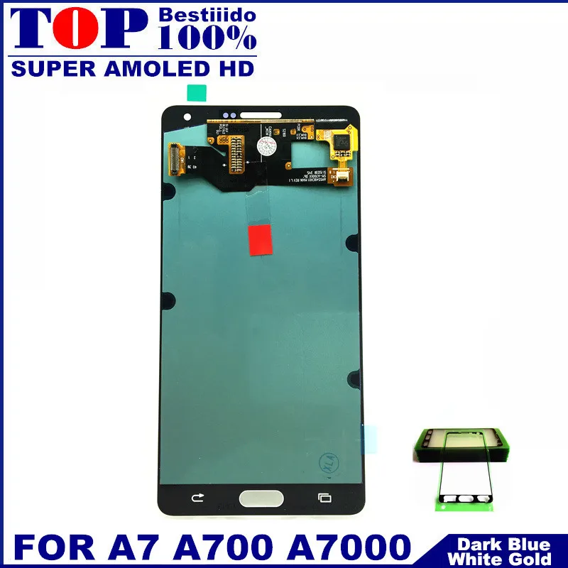 Замена сенсора ЖК дисплей s для samsung Galaxy A7 2015 A700 A7000 A700H A700F AMOLED кодирующий