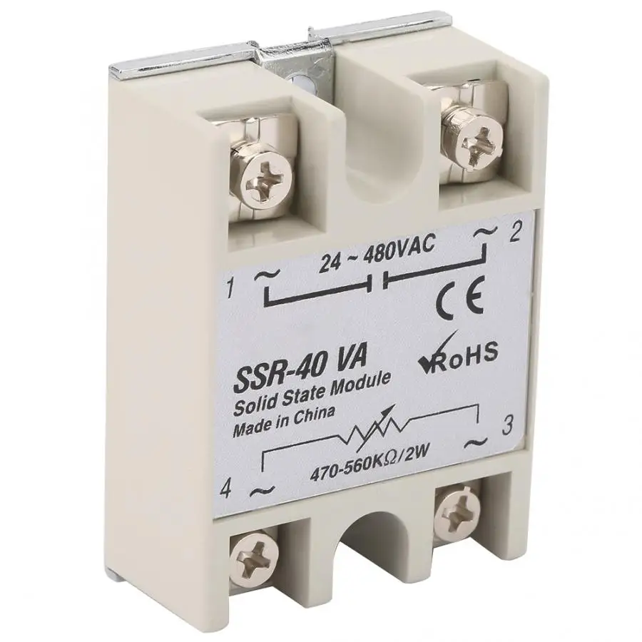 SSR-40VA Solid State Relay For Industrial Automation Process 50-250V Low Power AC motor control Tool | Обустройство дома