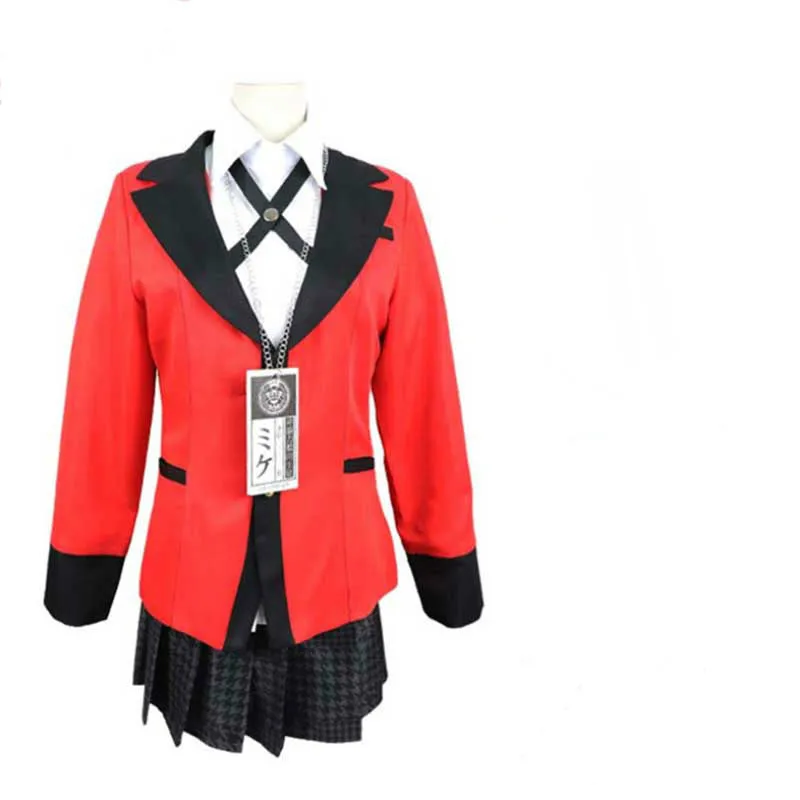 Kakeguurui Yumeko Jabami японский костюм для косплея Высокая Школьная форма Хэллоуин