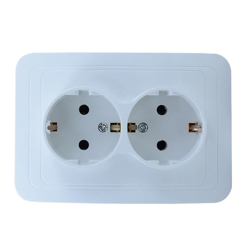 Розетка немецкая европейская 16 А двойная OA810 дБ|socket wall|socket 16socket power |