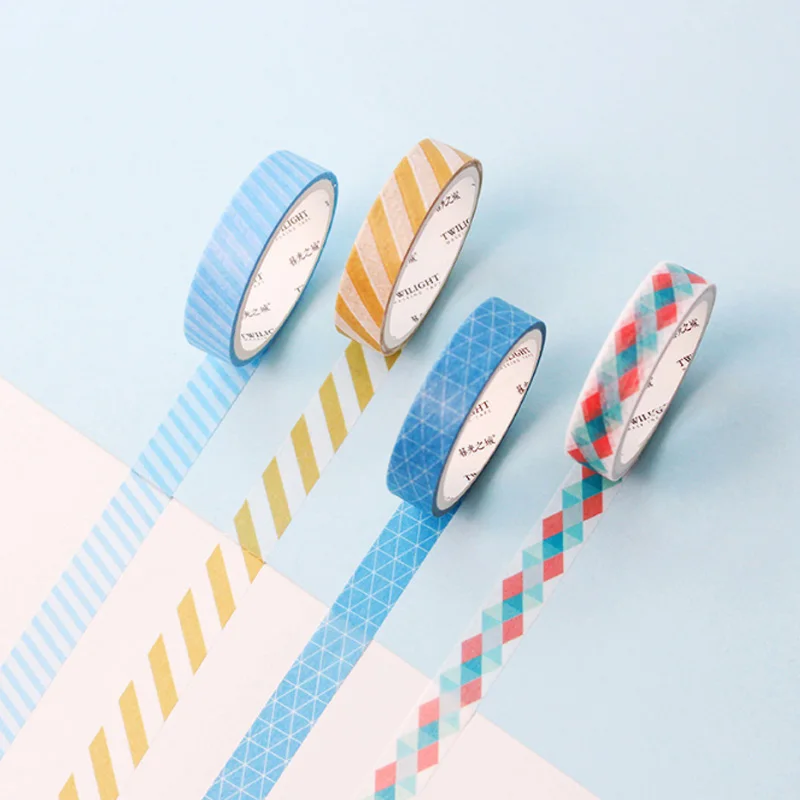 4 шт./кор. 9 мм* 3 м дневник лента для декорации Washi Скрапбукинг DIY Стикеры клейкая лента изоляционная лента канцелярские принадлежности