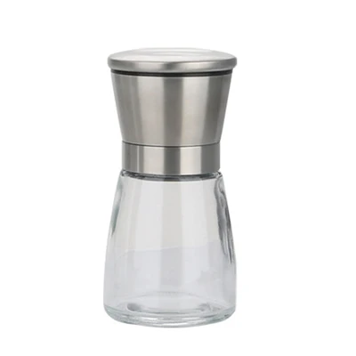 1PCS ACEBON новая мельница для соли и перца, шейкеры из нержавеющей стали, ручная мельница для морской соли, регулируемая керамическая мельница для перца со стеклянным корпусом - Цвет: 1PCS