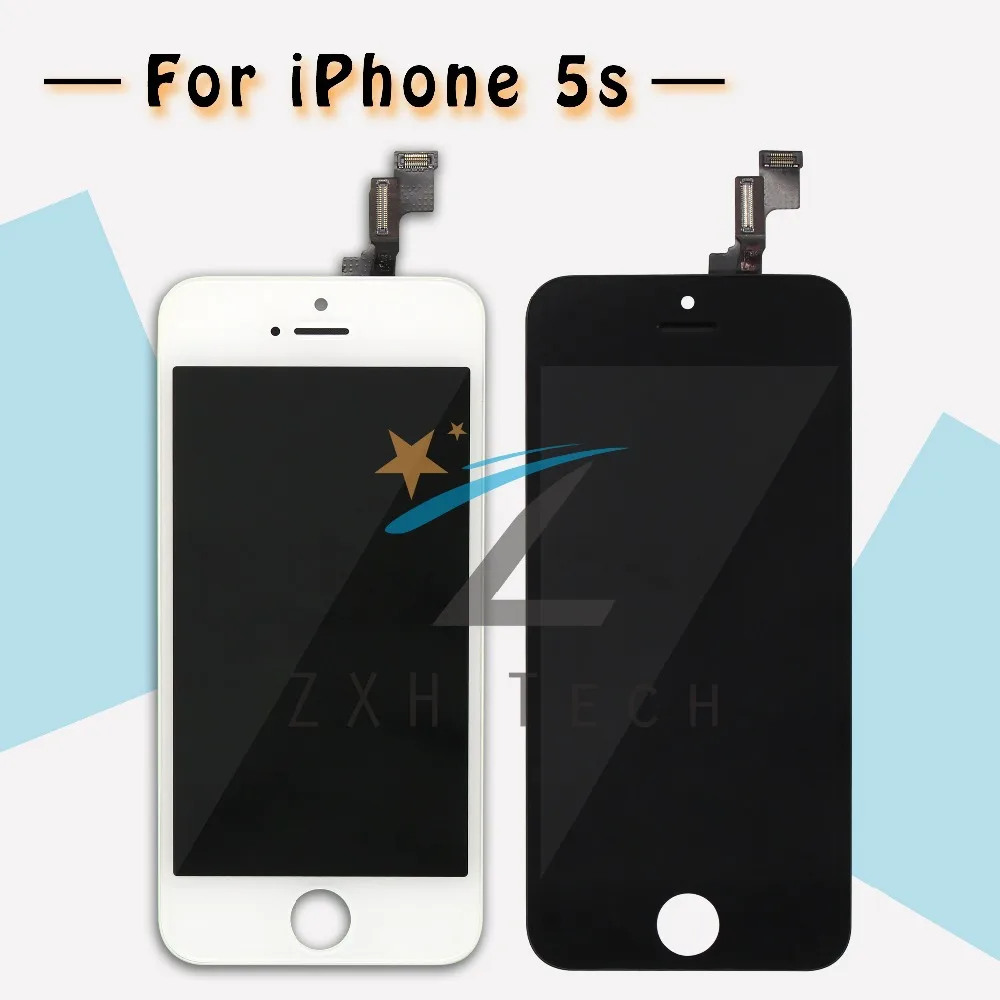 20 шт./лот для iPhone 5S AAA LCD с OEM передним стеклом в сборе Замена экрана Ремонт