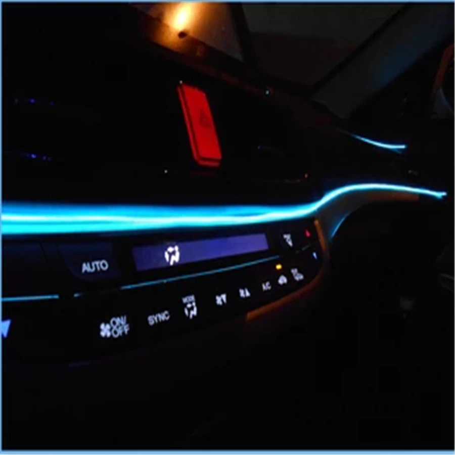 

JXF Universal 1 Meter 10 Colors Car Styling Flexible Neon EL Light Car Decoration Strip With Cigarette Lighter Drive