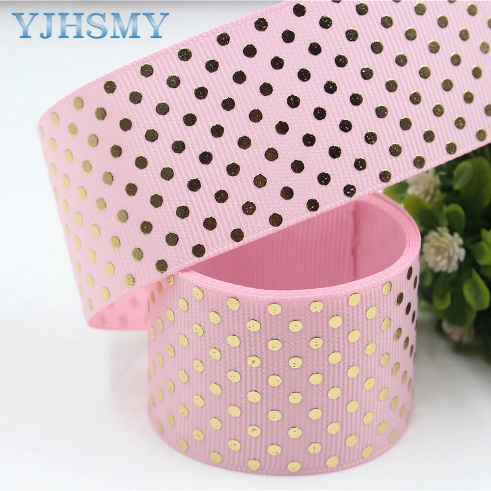 Ленты из фольги золотистого цвета 1710052 38 мм 10 ярдов|foil ribbon|gold foil ribbonprinted grosgrain |