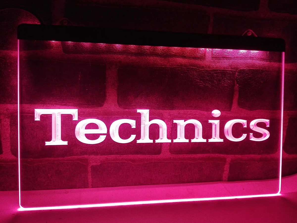 LL149 Technics поворотные столы музыка диджея новый светодиодный неоновый светильник