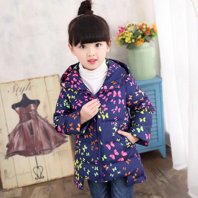 Новинка Лидер продаж высокое качество коллекция 2017 года Детский пуховик Длинные