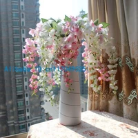 1pcs artificial wisteria silk flower home wedding bouquet party decoration 6 colors available f107