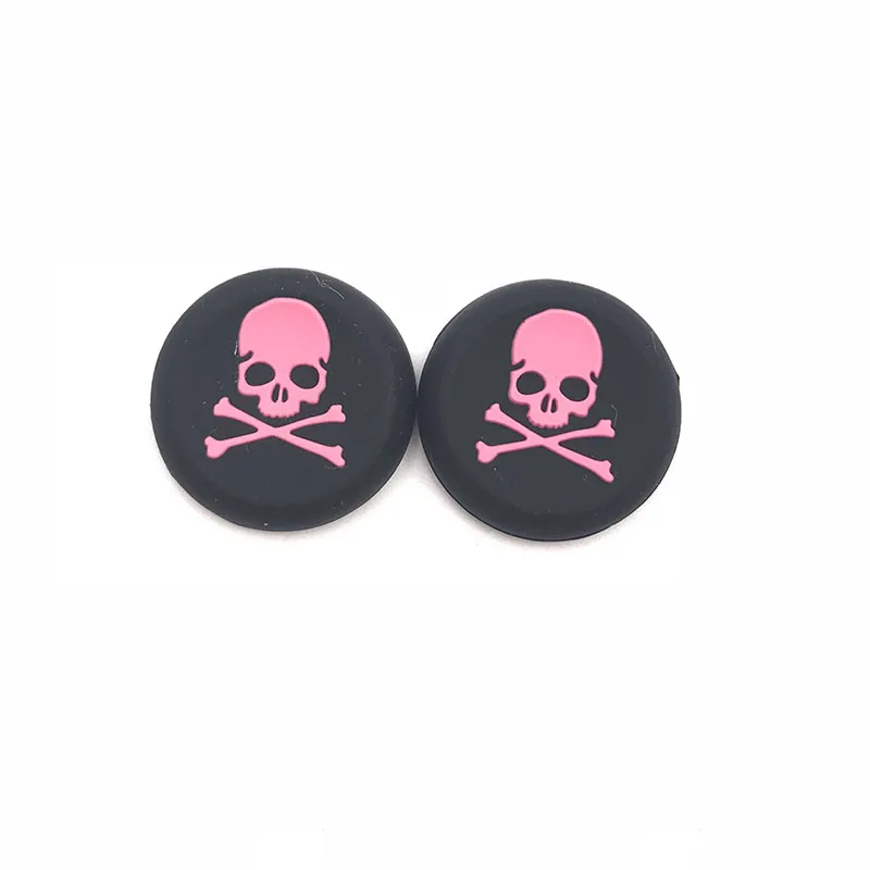 Pink Skull 1 пара = 2 шт силиконовый джойстик для пальца с кошачьей лапой и черепом для PS3 PS4 Pro Slim Xbox 360 - Цвет: Pink Skull