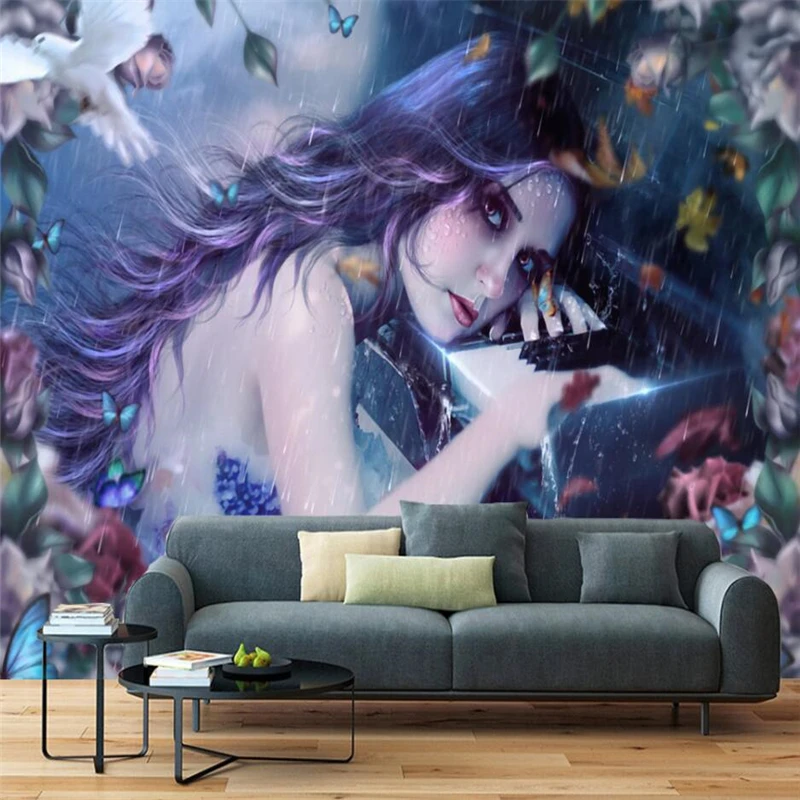 Wellyu Dreamy мультфильм длинные волосы красивая девушка инструменты большое