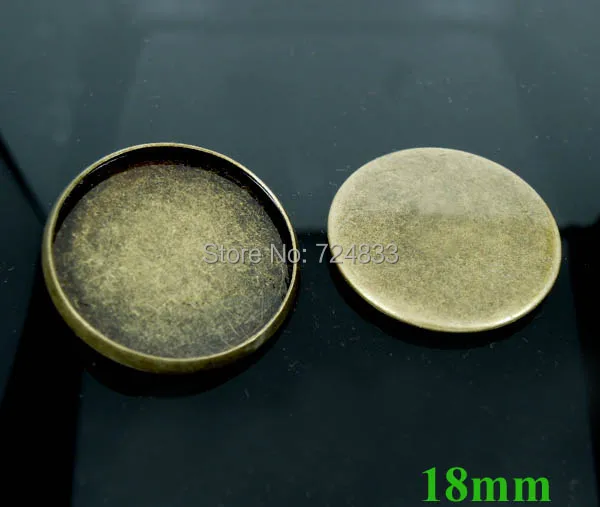 Античные бронзовые тона круглые подвесные ободки основы настройки фурнитура