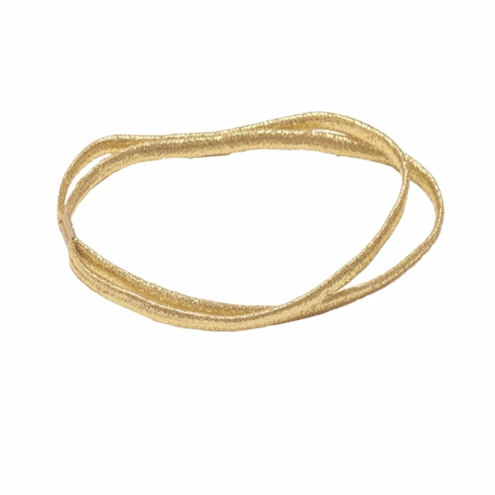 1 шт. модная блестящая эластичная двойная повязка на голову для девочек обруч