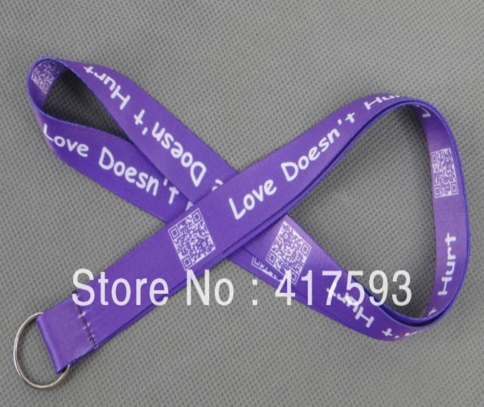 

free shipping 500pcs/lot Best quality 20mm printed logo convention lanyard ribbon,custom business promotion neck strap lanyard