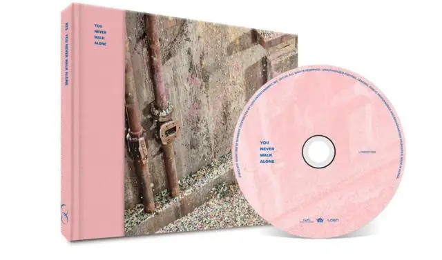 Pink version Bangtan Boys с автографом, альбом с крыльями, вы никогда не ходите в одиночке, CD+ фотокнига, Корейская версия 02 - Цвет: Pink version
