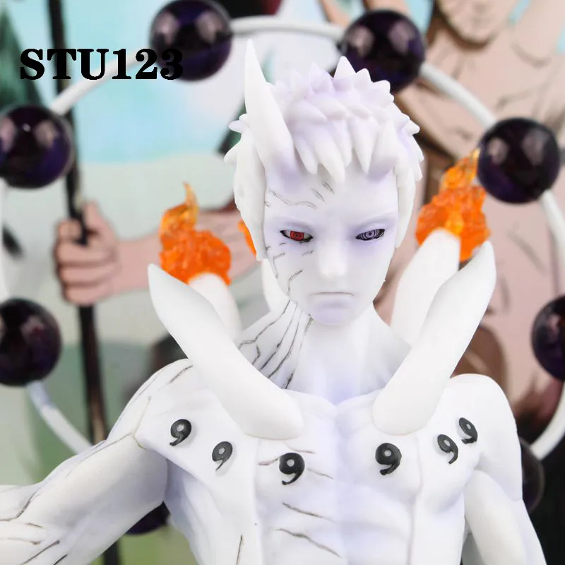 9 84 'Наруто Konohagakurenosato Uchiha Obito Akatsuki лидер сцена версия ПВХ фигурку Коллекционная