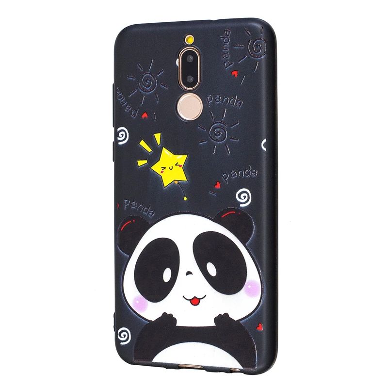 3D Case For Huawei Mate 10 Lite Silicone Cover Nova 2i Soft TPU on / Honor 9i Cute Capas |