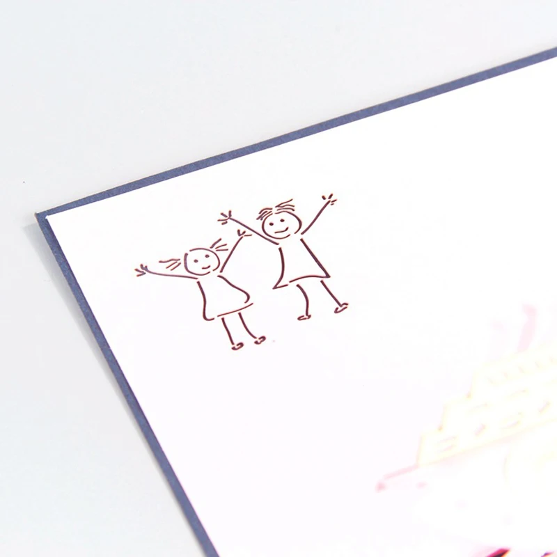 (10 шт./лот) Сделай Сам для маленькой девочки с днем рождения 3D ручная работа