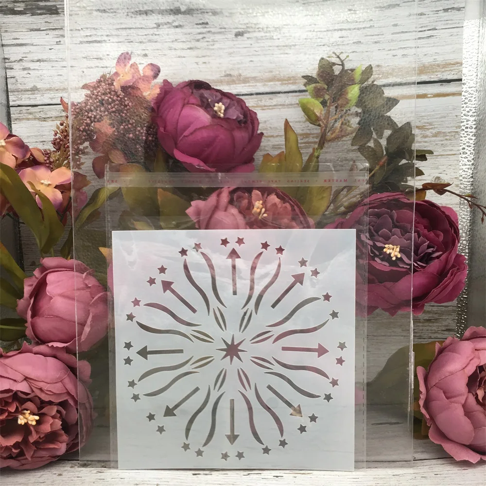 1 шт. трафареты для стен 6 х6 дюймов | Канцтовары офиса и дома