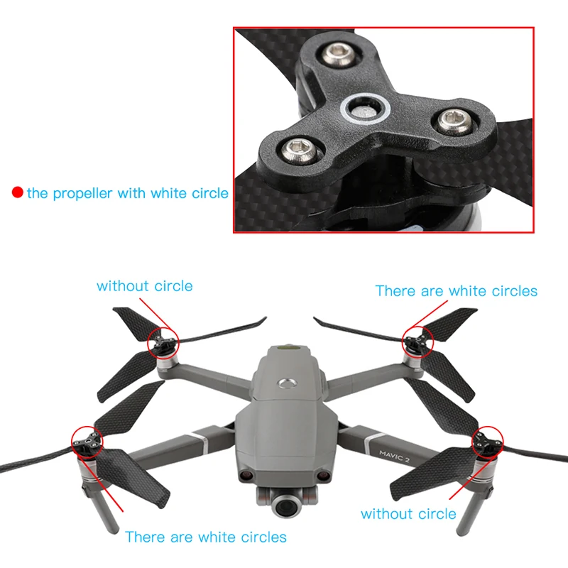 Mavic 2 углеродное волокно малошумные пропеллеры повышающие лезвие 8743 Пропеллер