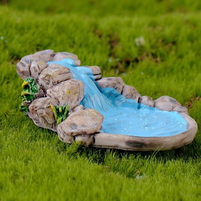1 шт. DIY Сказочный микро пейзаж для сада лужайка горный поток орнамент домашний сад мебель Minature аксессуар для рукоделия