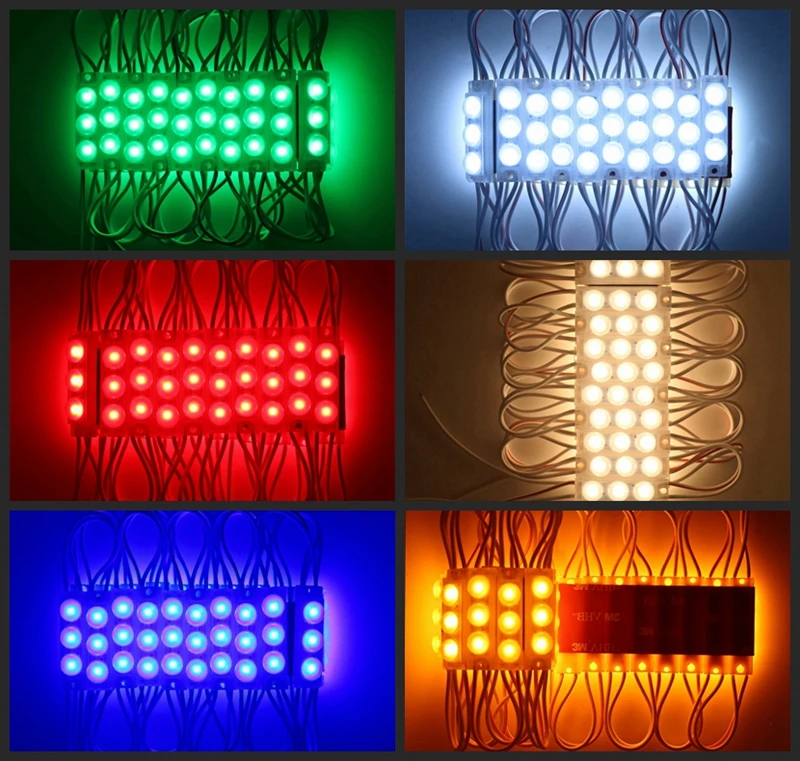 SZYOUMY светодиодный мини-модуль 2835 SMD Водонепроницаемый 3 светодиодный Инжекционный объектив СВЕТОДИОДНЫЙ знак рекламы подсветка DC12V для макияжа зеркало