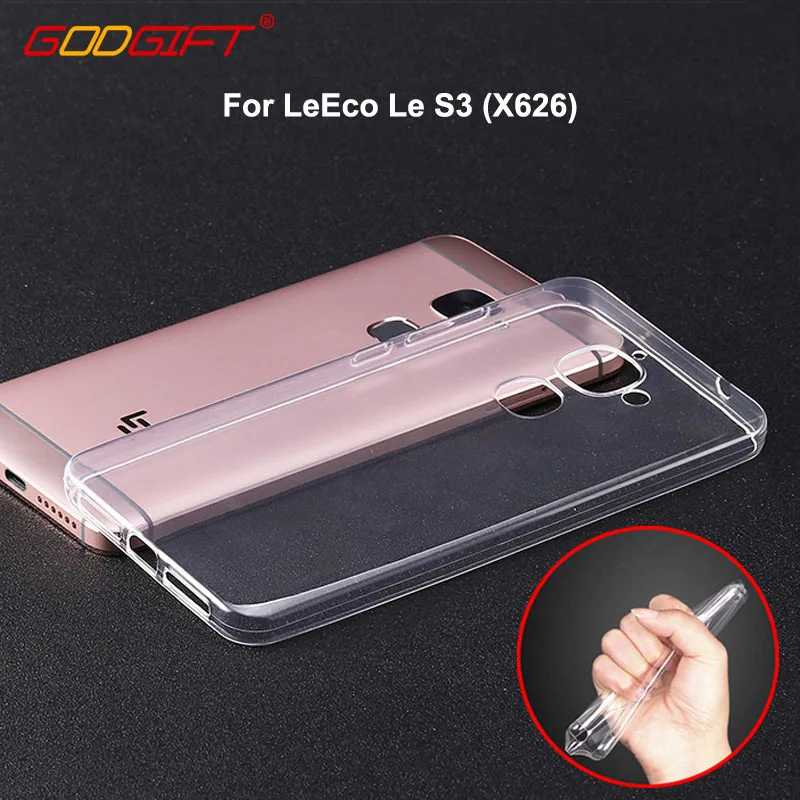 GodGift LeEco Le S3 Case Luxury Transparent S 3 Shockproof Silicone Cover For LeTv X626 Back Phone |