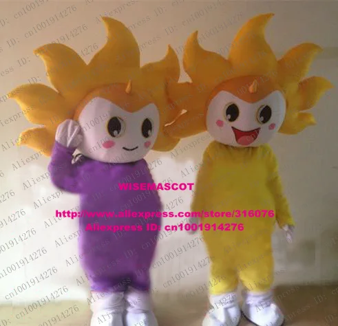 Мягкие кремового цвета подсолнечника Taiyanfa костюм талисмана персонажа из