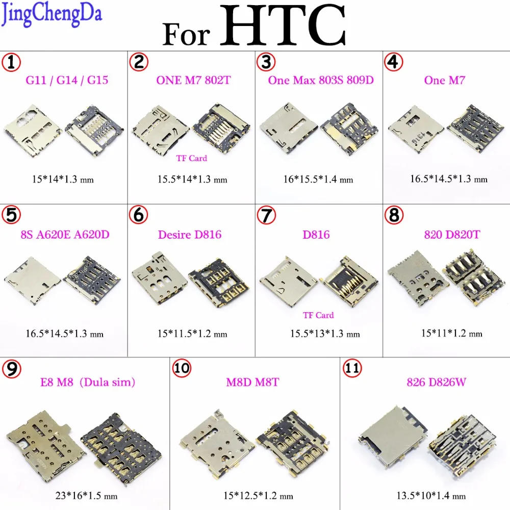 JCD аналого-цифровой преобразователь для HTC Desire 816 820 610 626 826 One S M7 Sim SD устройство