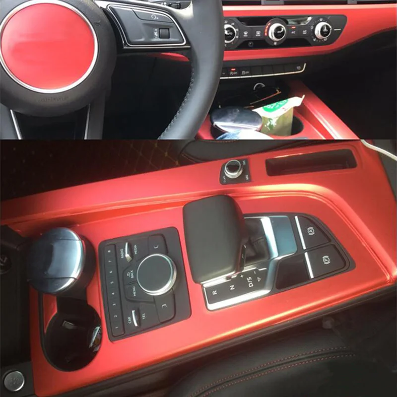 SUNFADA 3D 4D 5D виниловые наклейки из углеродного волокна для AUDI A4 B9 8W- украшение салона автомобиля/обновление/защита