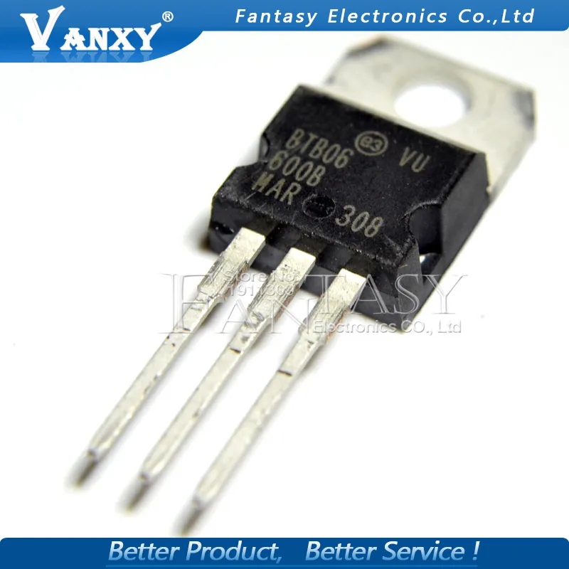 5pcs BTB06 600B TO 220 600 TO220 06 Triacs 6 Amp Volt new original|Интегральные схемы| |