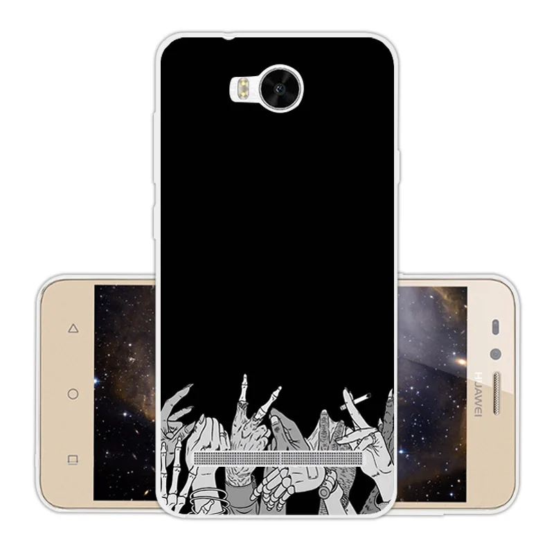 Для Huawei Ascend Y3 II задняя крышка Мягкий ТПУ прозрачный силиконовый чехол для ii