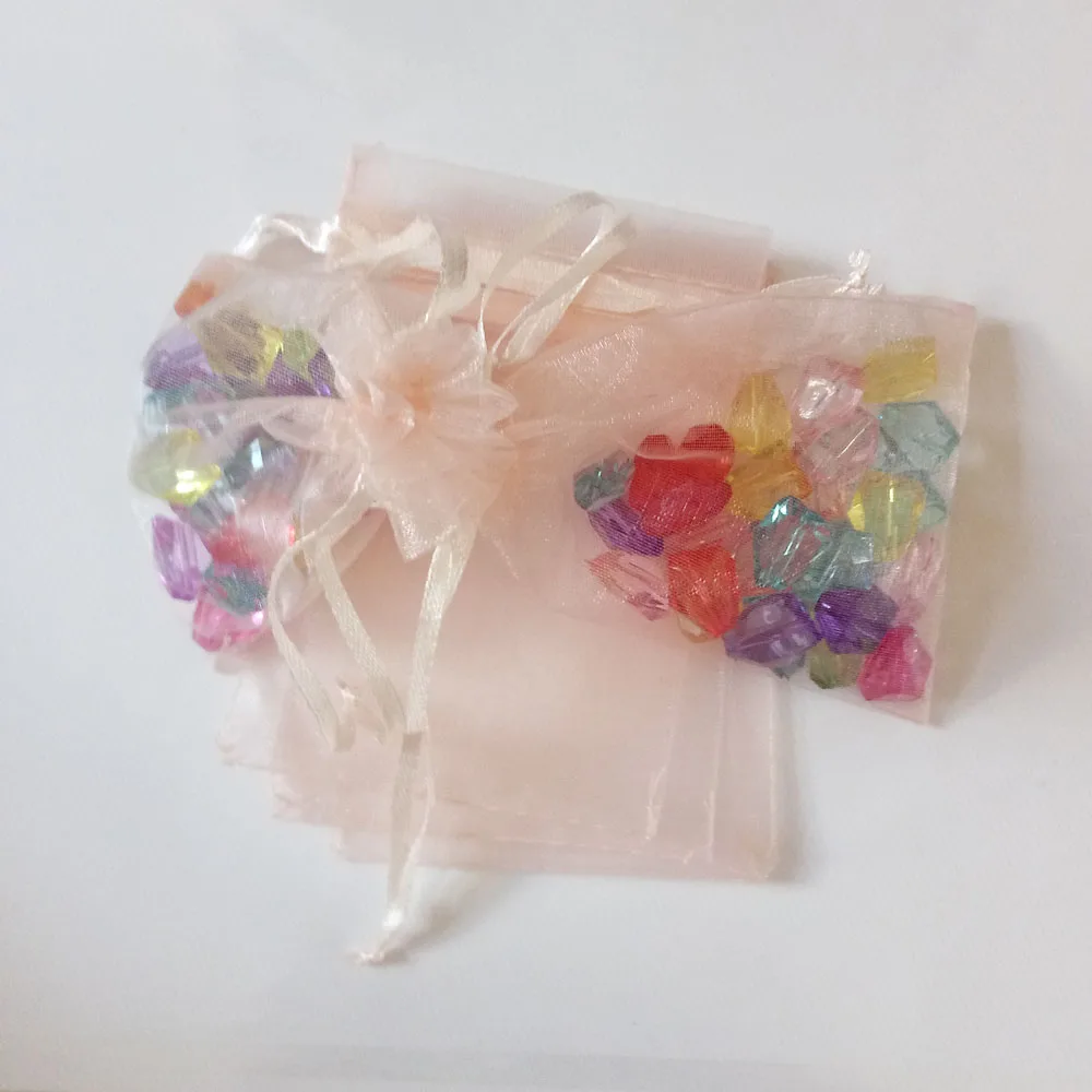 25x35 см Сумка из органзы, 100 шт. упаковка для ювелирных изделий, подарочные сумки для свадебных украшений, сумка на шнурке, Женская дорожная сумка для хранения