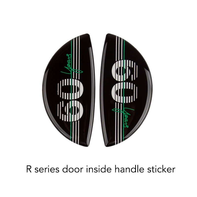 R Door Inside Handle Для MINI Cooper хэтчбек F56 весь внутренний углеродного волокна Стикеры Наклейка Обложка ручка вентиляционное консоли Панель Корпус случае аксессуары - Название цвета: R Door Inside Handle