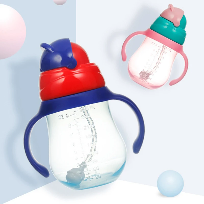 MMBABY 2019 Детская Бутылочка из ПП Милая бутылочка для кормления с рисунком молока