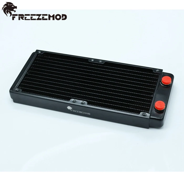 FREEZEMOD 240 мм медь компьютер воды жидкостный радиатор для 2*12 см вентилятор. TSRP-LP240 |