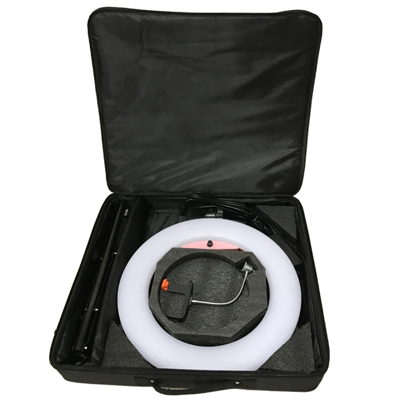 

Yidoblo FE-480II Bio-color Ring Lamp 480 LED Lamp Photography Beauty salon nail Makeup selfie Lighting + stand+bag + battery
