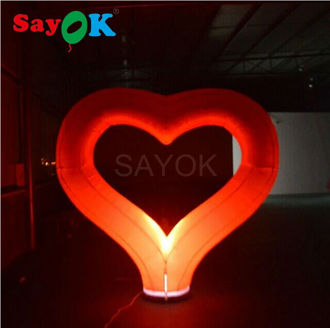 2mH Inflatable Red Heart 4x3m Arch 1.5mH Lip for Valentines' Day Wedding Ground Event Decorations | Игрушки и хобби