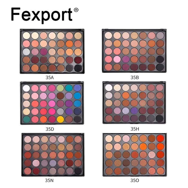 Fexport 35 цветные тени для век studio выделенная широкоформатная палитра теней