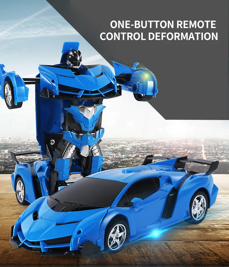 Rc автомобиль 4wd гусеничный пульт дистанционного управления автомобиль Rc Дрифт автомобиль 2 в 1 Вождение спортивный автомобиль Трансформация модели роботов Боевая игрушка подарок