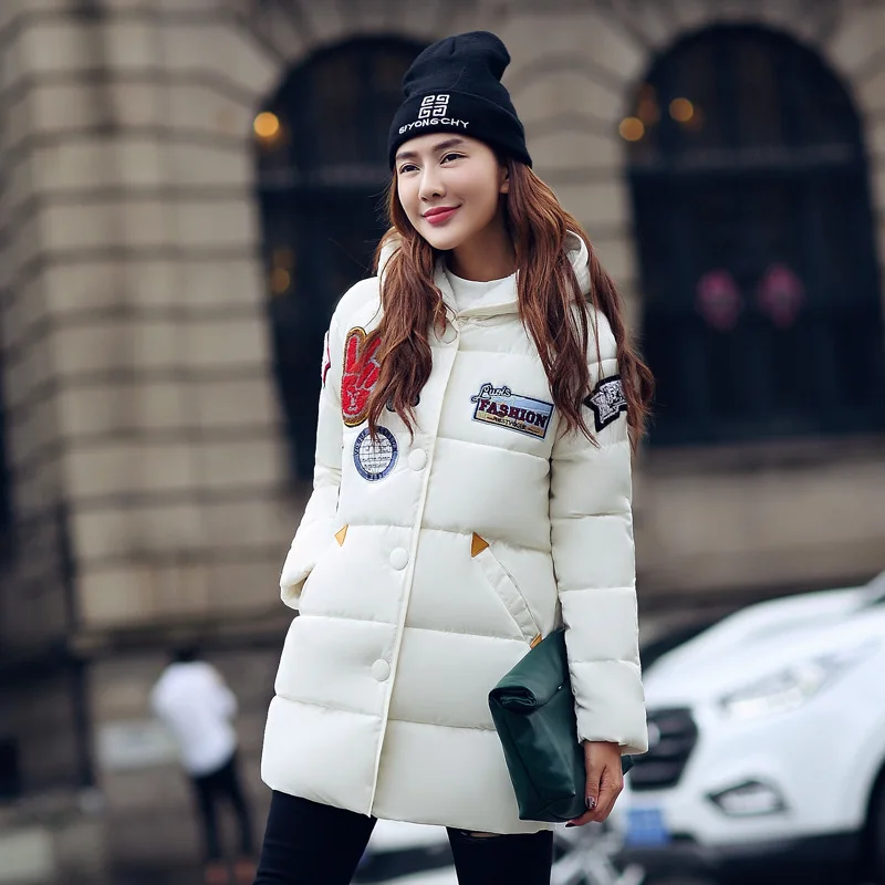 Женская куртка-пуховик толстая хлопковая куртка большого размера зимняя верхняя