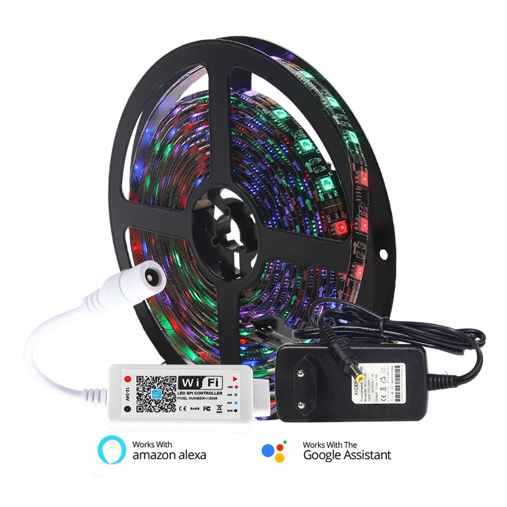 5 м WS2811 5050 RGB 30/60 светодиодов/м Полноцветный Программируемый индивидуальный
