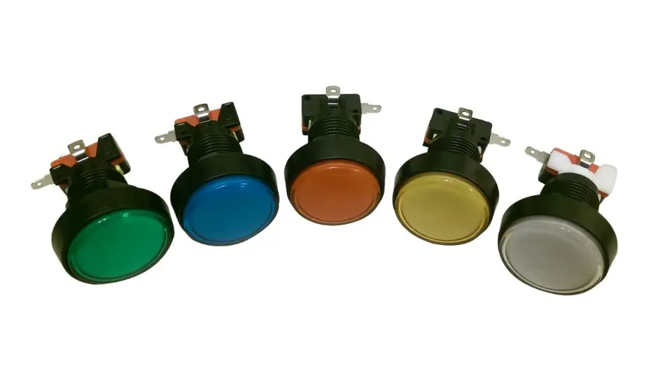 12 шт. среднего размера подсветка горит Круглый Кнопка с микровыключателем для